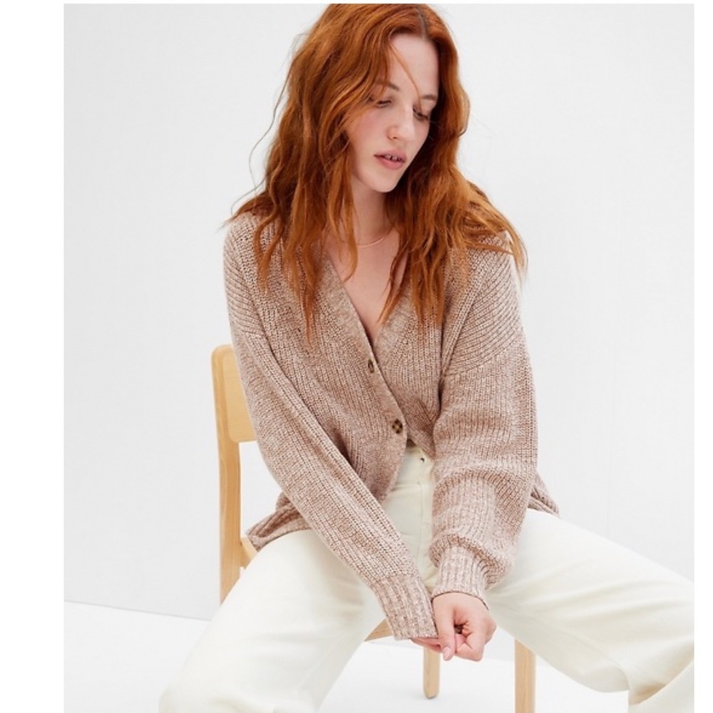 Gap Womens Shaker-Stitch Cardigan Sweater XS